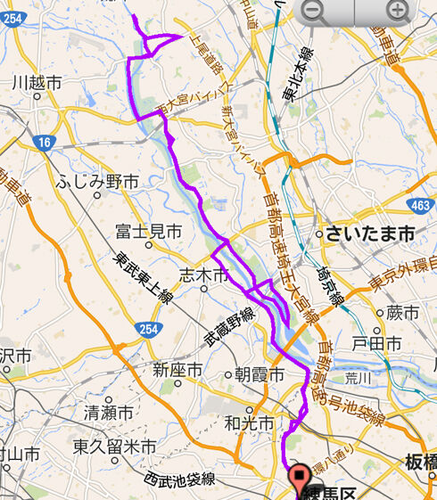 荒川サイクリングロード、サイクリングMAP