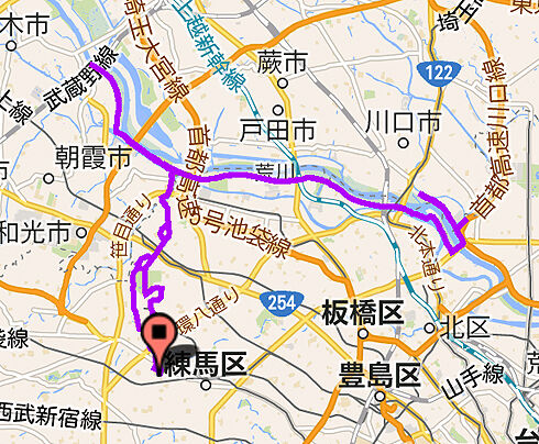 荒川サイクリングロード,水門めぐり