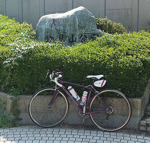 物見山からパン工房シロクマへ自転車で