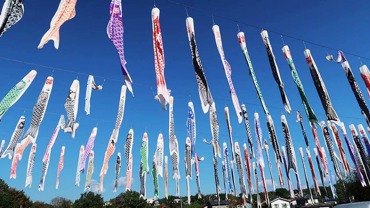 武甲温泉 横瀬の鯉のぼり