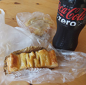 物見山からパン工房シロクマへ自転車で