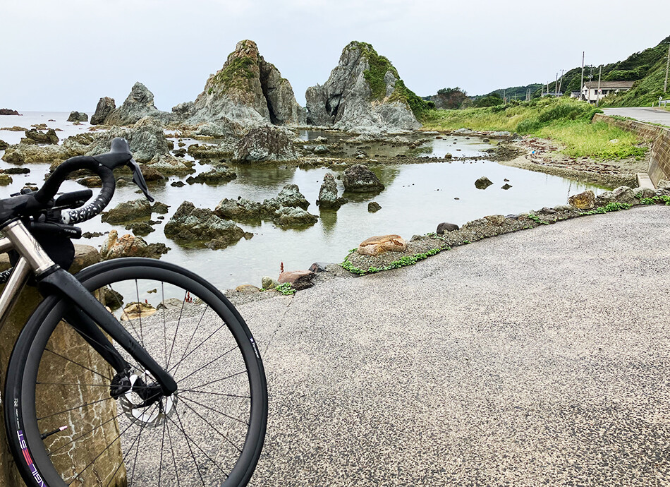 佐渡,佐渡島,ロードバイク,自転車,ライド,夫婦岩