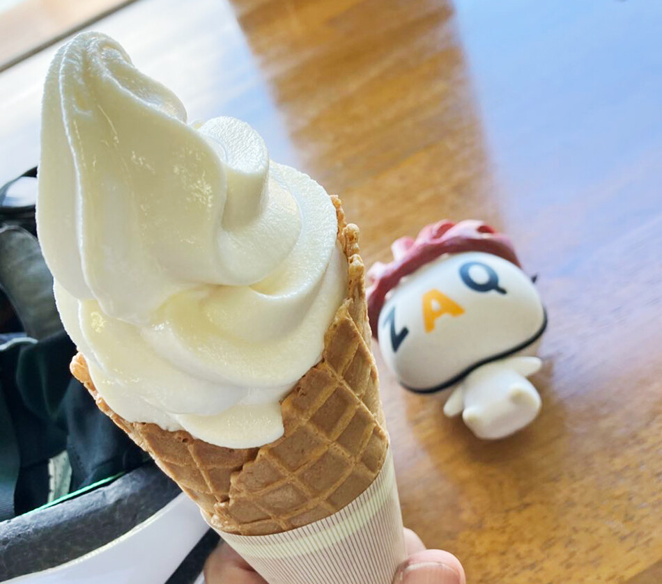 自転車,ロードバイク,ビーナスライン,女神湖センター,ソフトクリーム