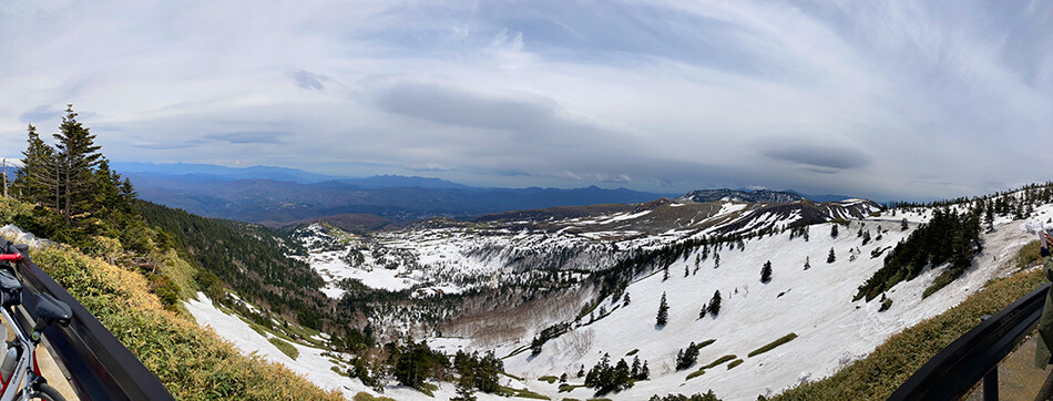渋峠,ロードバイク,雪の回廊,自転車