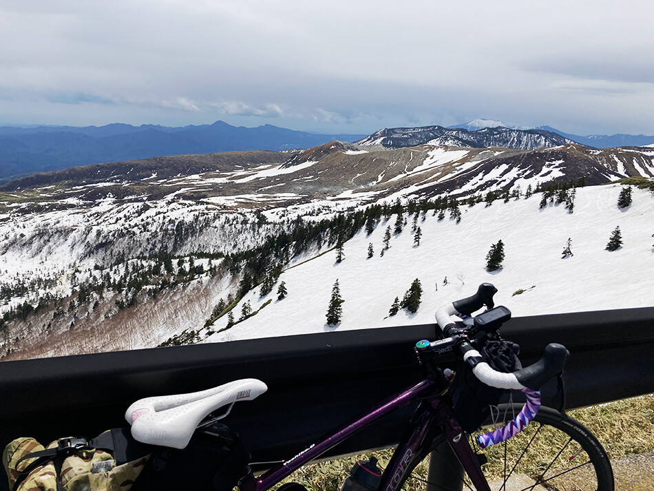 渋峠,ロードバイク,雪の回廊,自転車