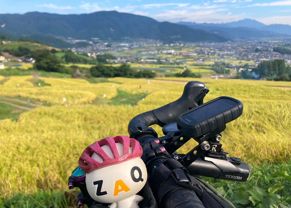 姨捨の棚田,自転車,ロードバイク