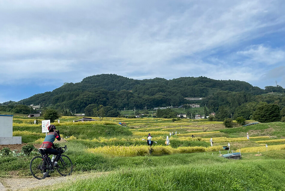 姨捨の棚田,自転車,ロードバイク