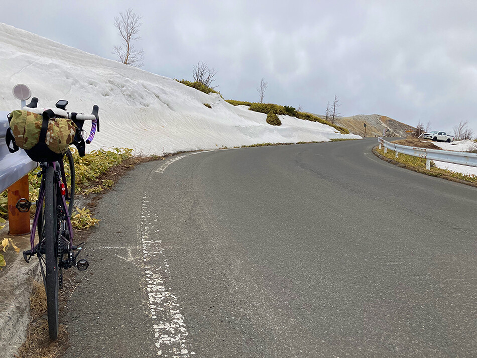渋峠,ロードバイク,雪の回廊,自転車