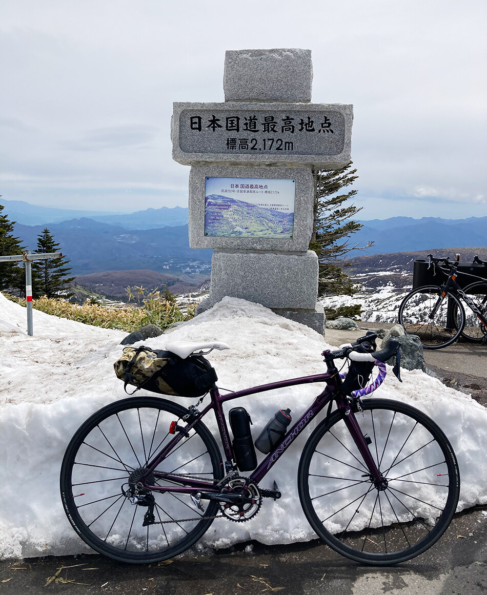 渋峠,ロードバイク,雪の回廊,自転車