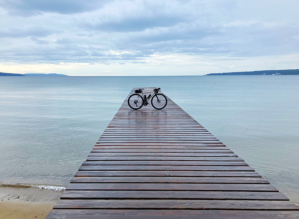 佐渡,佐渡島,ロードバイク,自転車,ライド,あめやの桟橋