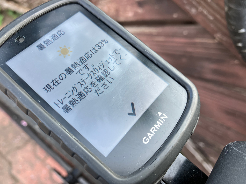 暑くて暑熱馴化した