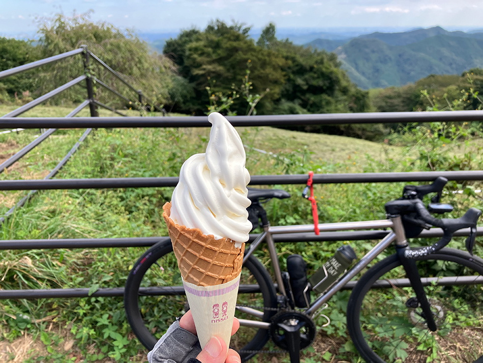 二本木峠で秩父高原牧場へ