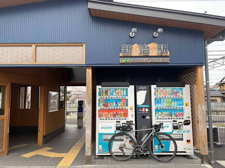 ロードバイク,輪行,新治駅