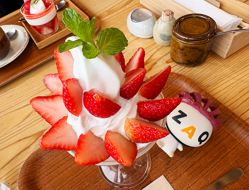 道の駅ましこ,道の駅益子,いちごパフェ