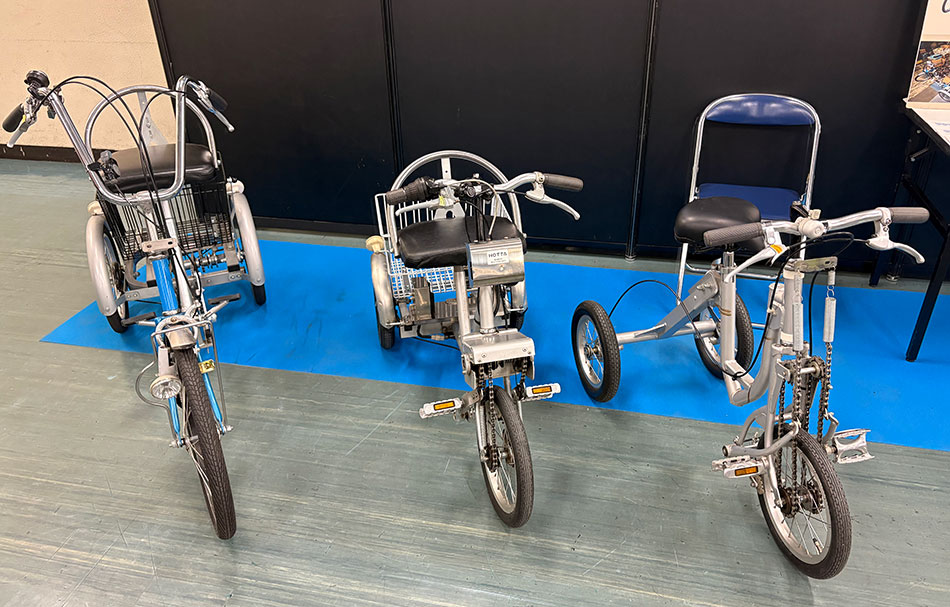 ハンドメイドバイシクル展で展示された、堀田製作所のオーダーメイド自転車。
